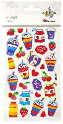 Opakowanie Naklejki wypukłe napoje 28szt