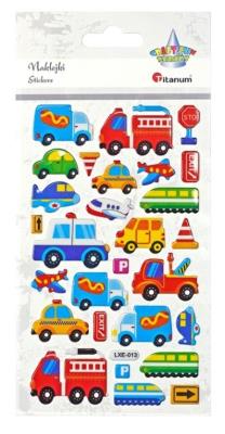 Opakowanie Naklejki wypukłe pojazdy, znaki drogowe 28szt