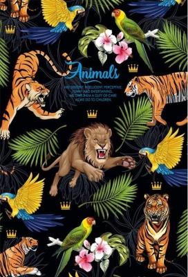 Opakowanie Notatnik ozdobny 145x197/80K kratka TW Tygrysy