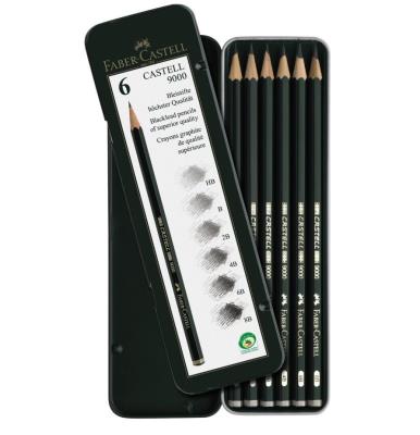 Opakowanie Ołówek Castell 9000 6szt FABER CASTELL