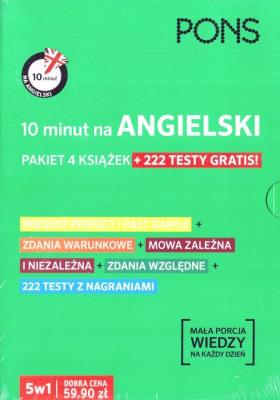 Pakiet: 10 minut na angielski. Autor: Opracowanie zbiorowe. SmakLiter.pl Okładka książki Pakiet: 10 minut na angielski