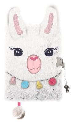 Opakowanie Pamiętnik z kłódką A5/96K Włochacz White Lama