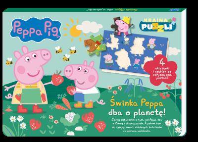 Okładka książki Peppa Pig. Kraina puzzli. Świnka Peppa ...
