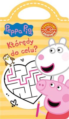 Okładka książki Peppa Pig. Zakręcone labirynty. Którędy do celu?