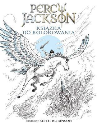Okładka książki Percy Jackson Książka do kolorowania - uszkodzone