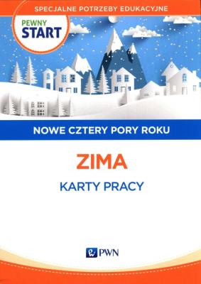 Pewny Start Nowe cztery pory roku Zima Karty pracy. Autor:   Praca zbiorowa. SmakLiter.pl Okładka książki Pewny Start Nowe cztery pory roku Zima Karty pracy