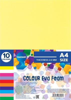 Opakowanie Pianka kolorowa Eva A4 10 kolorów