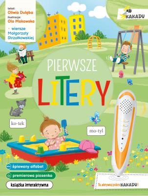 Pierwsze litery. Kakadu. Autor: Dulęba Oliwia. SmakLiter.pl Okładka książki Pierwsze litery. Kakadu