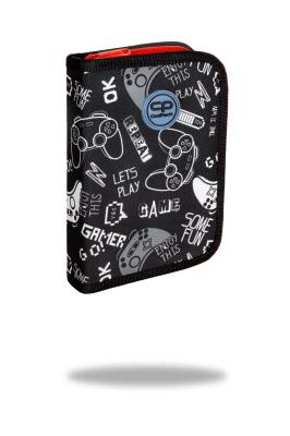 Piórnik Coolpack jednoklapkowy bez wyposażenia CLIPPER GAME OVER. Wydawca: Patio. SmakLiter.pl Opakowanie Piórnik Coolpack jednoklapkowy bez wyposażenia CLIPPER GAME OVER