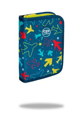 Piórnik Coolpack jednoklapkowy bez wyposażenia CLIPPER SKY FLIGHTS. Wydawca: Patio. SmakLiter.pl Opakowanie Piórnik Coolpack jednoklapkowy bez wyposażenia CLIPPER SKY FLIGHTS