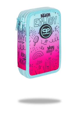 Piórnik Coolpack podwójny z wyposażeniem JUMPER 3 PINK SCRIBBLE. Wydawca: Patio. SmakLiter.pl Opakowanie Piórnik Coolpack podwójny z wyposażeniem JUMPER 3 PINK SCRIBBLE