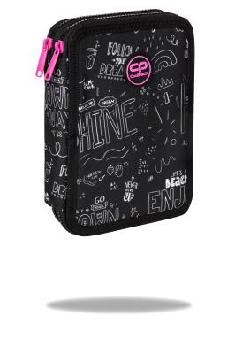 Opakowanie Piórnik Coolpack podwójny z wyposażeniem JUMPER XL B&W SCRIBBLE