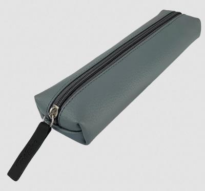 Piórnik Jamnik ekoskóra Popielaty. Wydawca: Bee-bee. SmakLiter.pl Opakowanie Piórnik Jamnik ekoskóra Popielaty