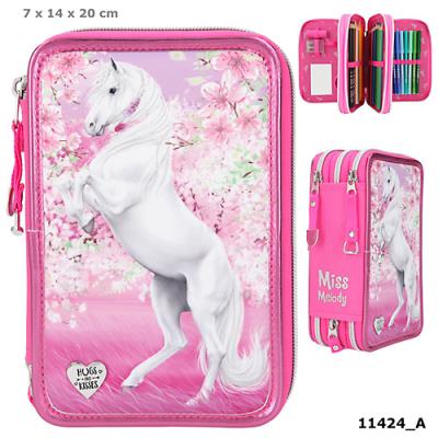 Opakowanie Piórnik potrójny z wyposażeniem Miss Melody Cherry Blossom 11424A