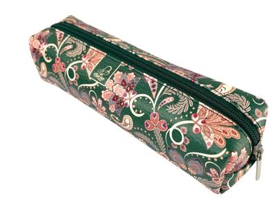 Opakowanie Piórnik prostokąt Paisley kwiaty green