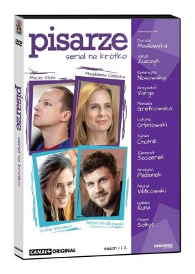 Pisarze. Serial na krótko. Sezon 1 i 2 DVD. Autor: Mikołaj Lizut, Paweł Maślona. SmakLiter.pl Okładka książki Pisarze. Serial na krótko. Sezon 1 i 2 DVD