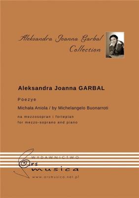 Poezye do tekstów Michała Anioła. Autor: Aleksandra Joanna Garbal. SmakLiter.pl Okładka książki Poezye do tekstów Michała Anioła