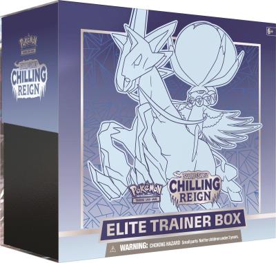 Opakowanie Pokemon TCG: 6.0 Sword and Shield Chilling Reign Elite Trainer Box Ice Rider Calyrex