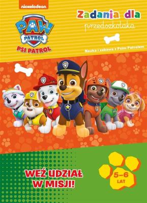 Okładka książki Psi Patrol. Zadania dla przedszkolaka