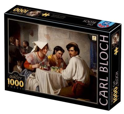 Opakowanie Puzzle 1000 Carl Bloch, Spotkanie w restauracji
