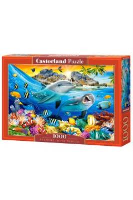 Puzzle 1000 Delfiny w tropikach C-104611-2. Wydawca: CASTOR. SmakLiter.pl Opakowanie Puzzle 1000 Delfiny w tropikach C-104611-2