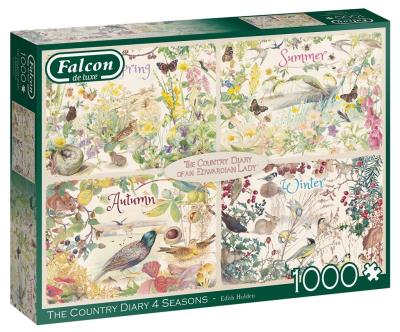 Puzzle 1000 Falcon Cztery pory roku G3. Wydawca: Jumbo. SmakLiter.pl Opakowanie Puzzle 1000 Falcon Cztery pory roku G3