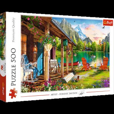 Opakowanie Puzzle 500 Domek w górach 37408