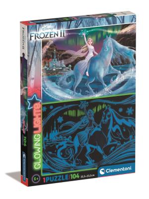 Opakowanie Puzzle Glowing 104 Frozen 2 27548