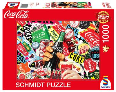 Puzzle PQ 1000 Coca-Cola Reklama G3. Wydawca: Schmidt. SmakLiter.pl Opakowanie Puzzle PQ 1000 Coca-Cola Reklama G3