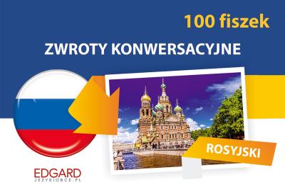 Rosyjski. Zwroty konwersacyjne. Fiszki 100. Autor: Opracowanie zbiorowe. SmakLiter.pl Okładka książki Rosyjski. Zwroty konwersacyjne. Fiszki 100