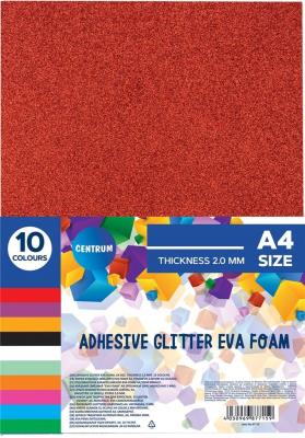 Opakowanie Samoprzylepna brokatowa pianka Eva A4 10 kolorów