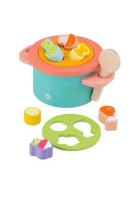 Opakowanie Sorter dla dzieci Garnek drewniany