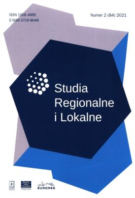 Opakowanie Studia Regionalne i Lokalne 2 (84) 2021