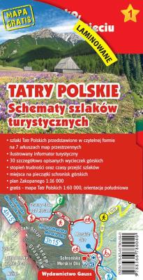 Tatry Polskie. Schematy szlaków turystycznych wyd. laminowane wyd. 3. Autor: Opracowanie zbiorowe. SmakLiter.pl Okładka książki Tatry Polskie. Schematy szlaków turystycznych wyd. laminowane wyd. 3