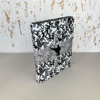 Opakowanie Teczka Box A4 na gumkę Kamuflaż szary