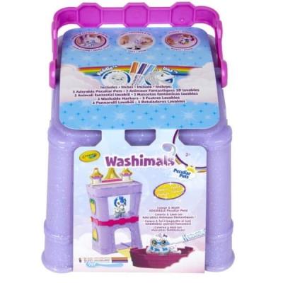 Washimals Zwierzątka do kolorowania w zamku. Wydawca: Crayola. SmakLiter.pl Opakowanie Washimals Zwierzątka do kolorowania w zamku