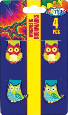 Zakładka magnetyczna do książki 4szt mix. Wydawca: Centrum. SmakLiter.pl Opakowanie Zakładka magnetyczna do książki 4szt mix