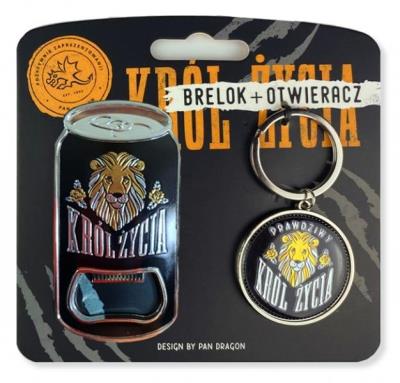 Opakowanie Zestaw brelok + otwieracz Król Życia