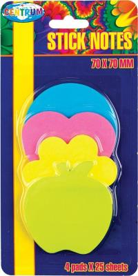 Opakowanie Zestaw karteczek samoprzylepnych 70x70mm 4x25K.