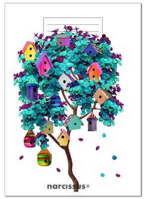 Opakowanie Zeszyt A5/32K kratka PP Fun Birdhouses (4szt)