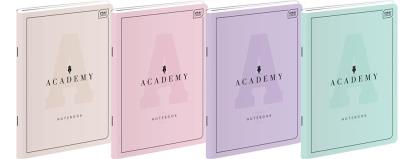 Opakowanie Zeszyt A5/60K linia Academy Pastel (10szt)