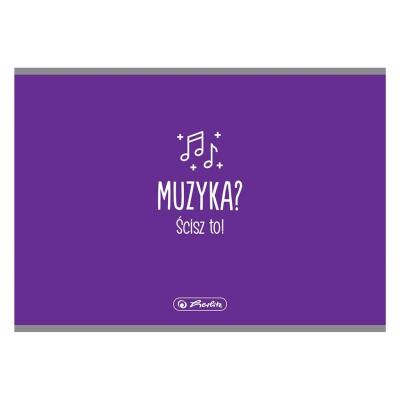 Opakowanie Zeszyt do nut A5/16K muzyka poprzeczny (10szt)