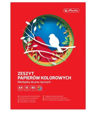 Opakowanie Zeszyt papierów kolorowych A4/10K (10szt)