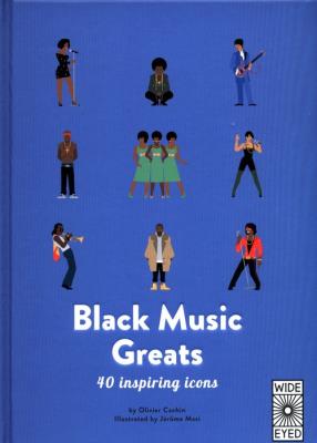 40 Inspiring Icons: Black Music Greats. Autor: Cachin Olivier. SmakLiter.pl Okładka książki 40 Inspiring Icons: Black Music Greats