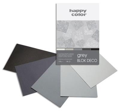 Opakowanie Blok A5/20K Deco Grey 170g HAPPY COLOR