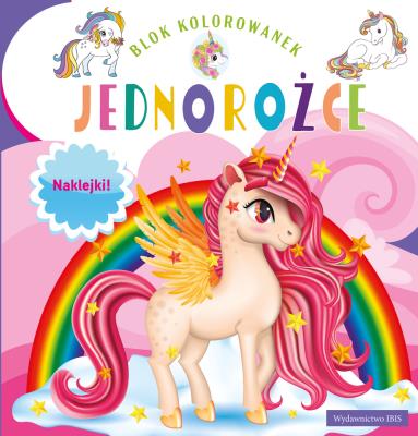 Okładka książki Blok kolorowanek. Jednorożce