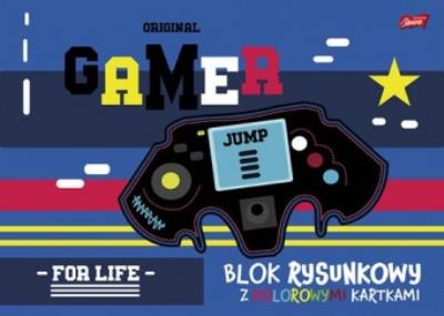 Opakowanie Blok rysunkowy z kolorowymi kartkami A3 16 kartek PAKIET 10 sztuk