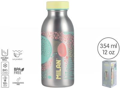 Opakowanie Butelka termiczna Milan silver 345 ml