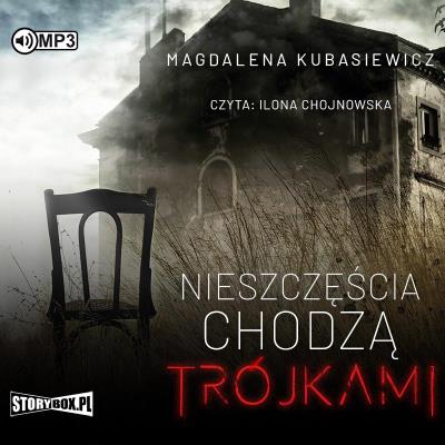 CD MP3 Nieszczęścia chodzą trójkami. Autor: Magdalena Kubasiewicz. SmakLiter.pl Okładka książki CD MP3 Nieszczęścia chodzą trójkami