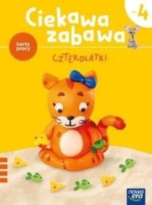 Ciekawa zabawa 4-latki Karty pracy cz.4 2021 NE. Autor: Ledwoń Magdalena. SmakLiter.pl Okładka książki Ciekawa zabawa 4-latki Karty pracy cz.4 2021 NE